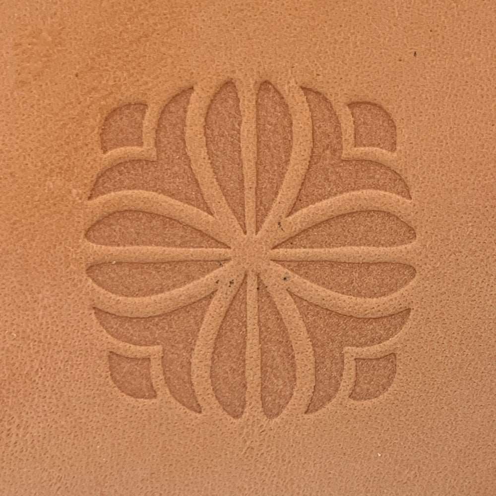 Abstract Bloom Delrin Leather Stamp - All Good Leather Co.