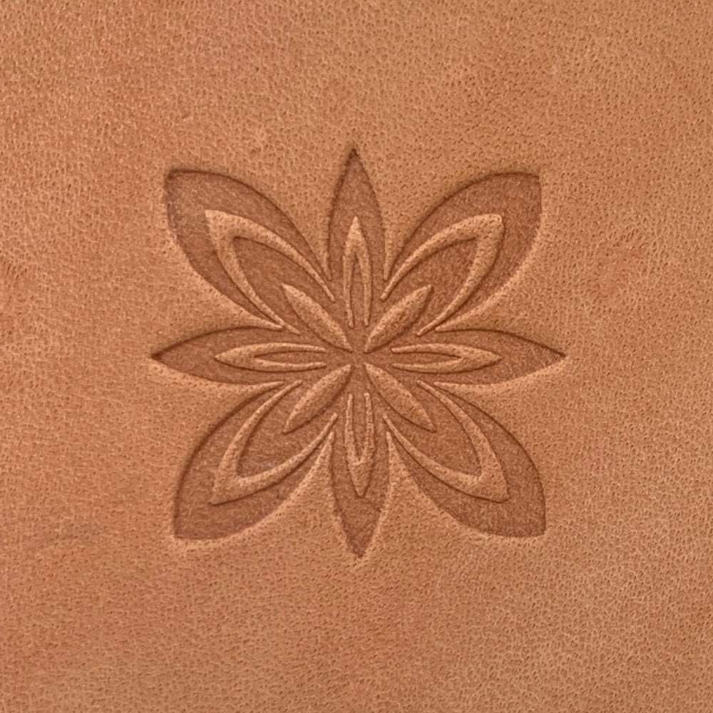 Abstract Bloom Delrin Leather Stamp - All Good Leather Co.