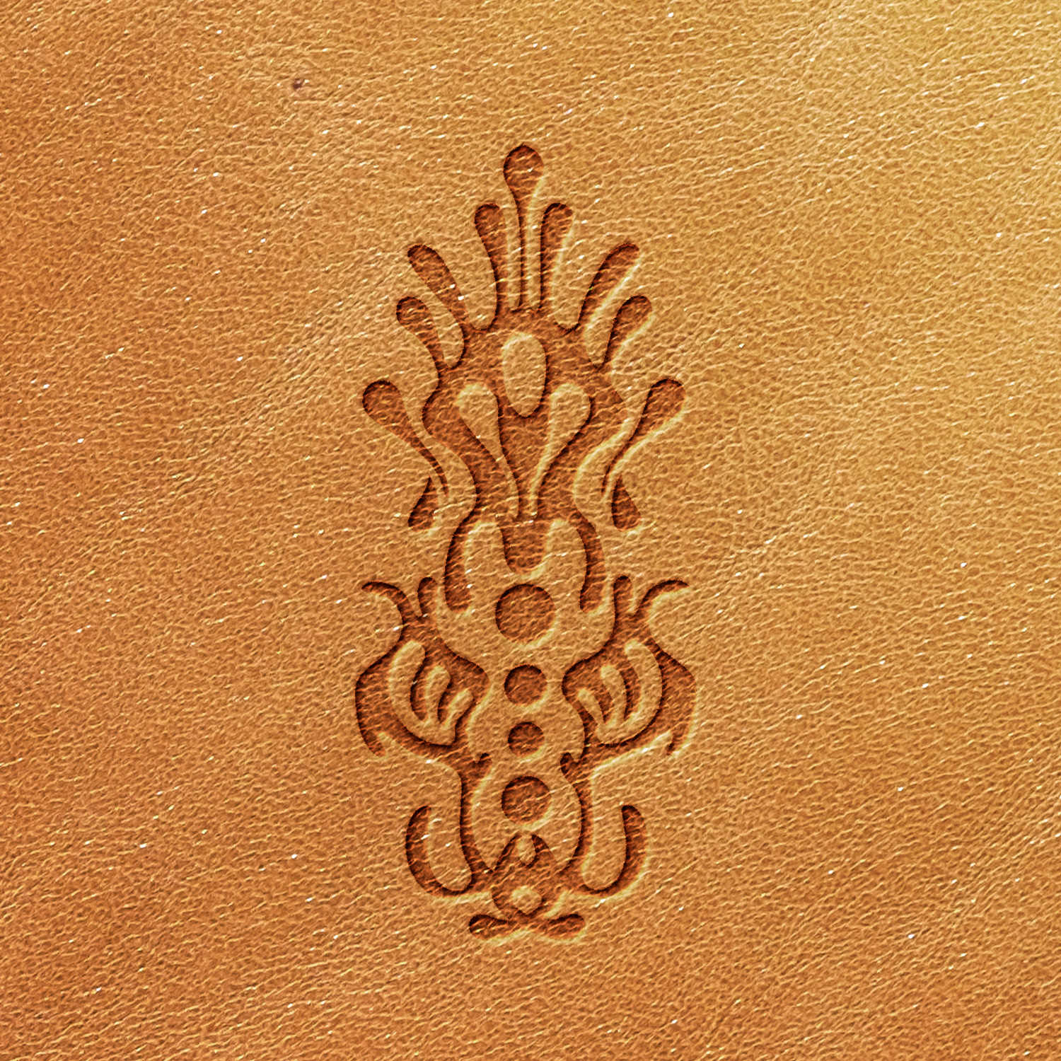 Abstract Mark Delrin Leather Stamp - All Good Leather Co.