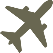 Airplane silhouette design for Delrin leather stamp.