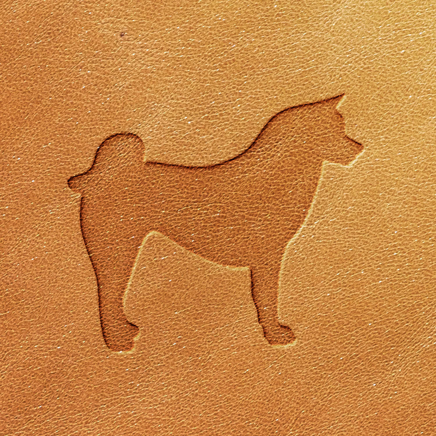 Akita Dog Delrin Leather Stamp - All Good Leather Co.