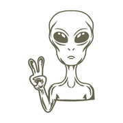 Alien Peace Sign Delrin Leather Stamp - All Good Leather Co.