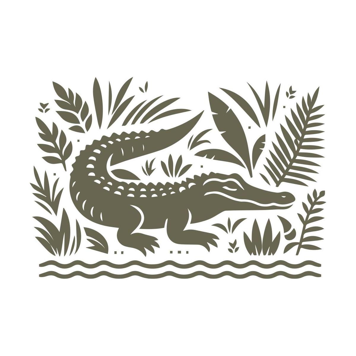 Alligator Delrin Leather Stamp - All Good Leather Co.