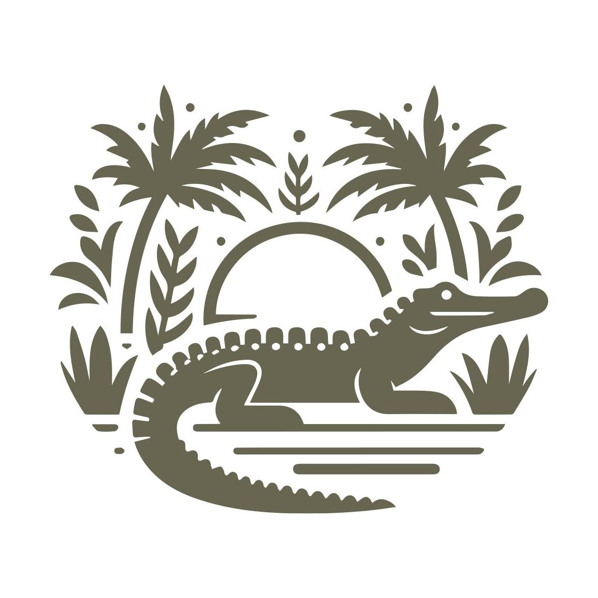 Alligator Delrin Leather Stamp - All Good Leather Co.