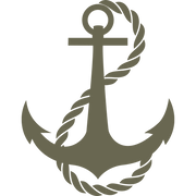Anchor with rope design for a Delrin leather stamp