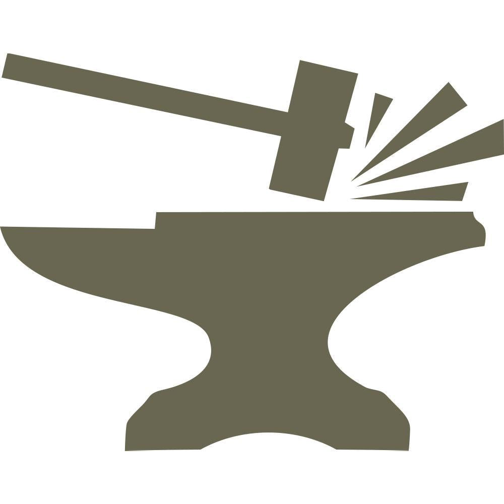 Anvil and Hammer Delrin Leather Stamp - All Good Leather Co.