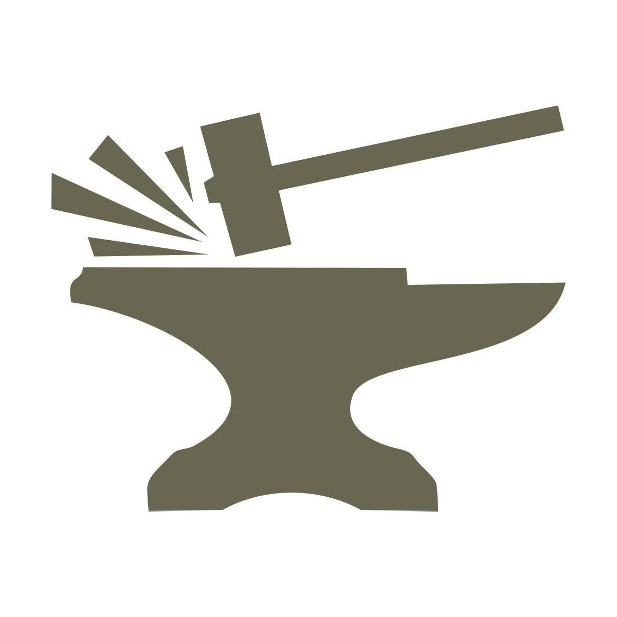 Anvil and Hammer Delrin Leather Stamp