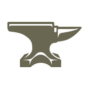 Traditional anvil design featuring a sturdy base and a classic horn shape—perfect for blacksmithing, metalworking, and industrial-themed leather projects.