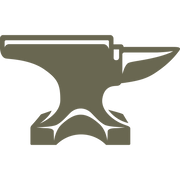 Traditional anvil design featuring a sturdy base and a classic horn shape—perfect for blacksmithing, metalworking, and industrial-themed leather projects.