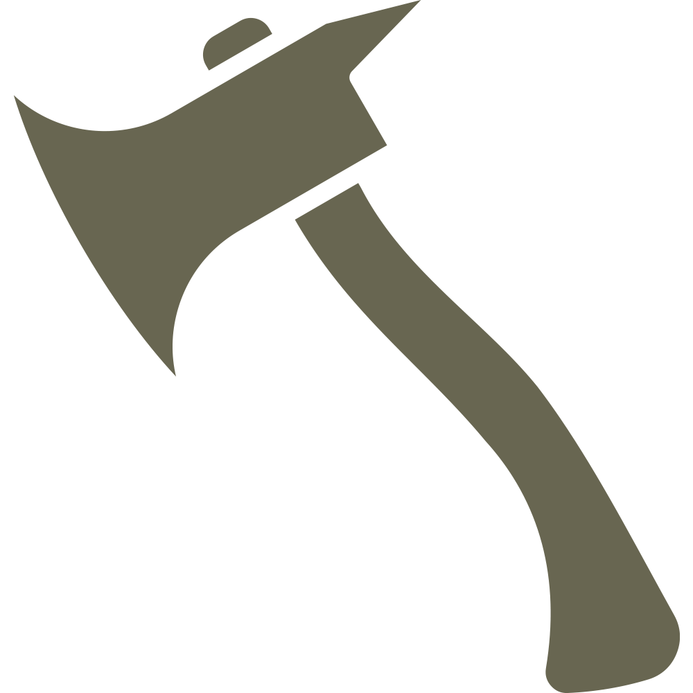 Axe Badge Delrin Leather Stamp
