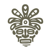 Aztec Face Delrin Leather Stamp - All Good Leather Co.