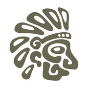 Aztec Face Delrin Leather Stamp - All Good Leather Co.