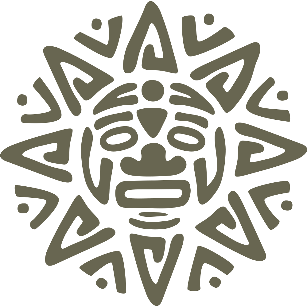 Aztec Sun Delrin Leather Stamp - All Good Leather Co.