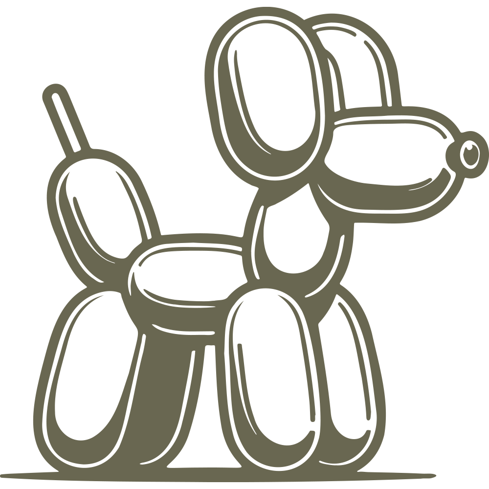 Balloon Dog Delrin Leather Stamp - All Good Leather Co.