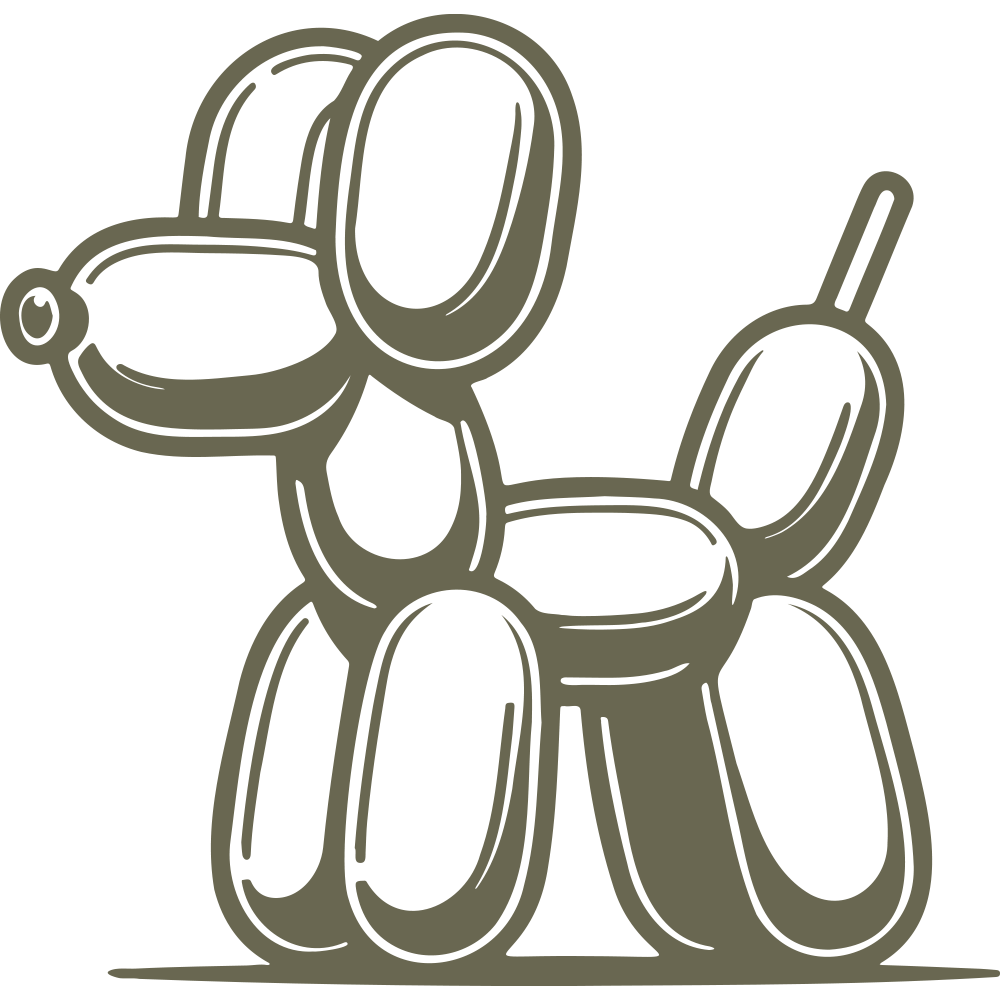 Balloon Dog Delrin Leather Stamp