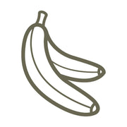 Illustration of a peeled banana with clean, consistent outlines, designed for use as a Delrin leather stamp.