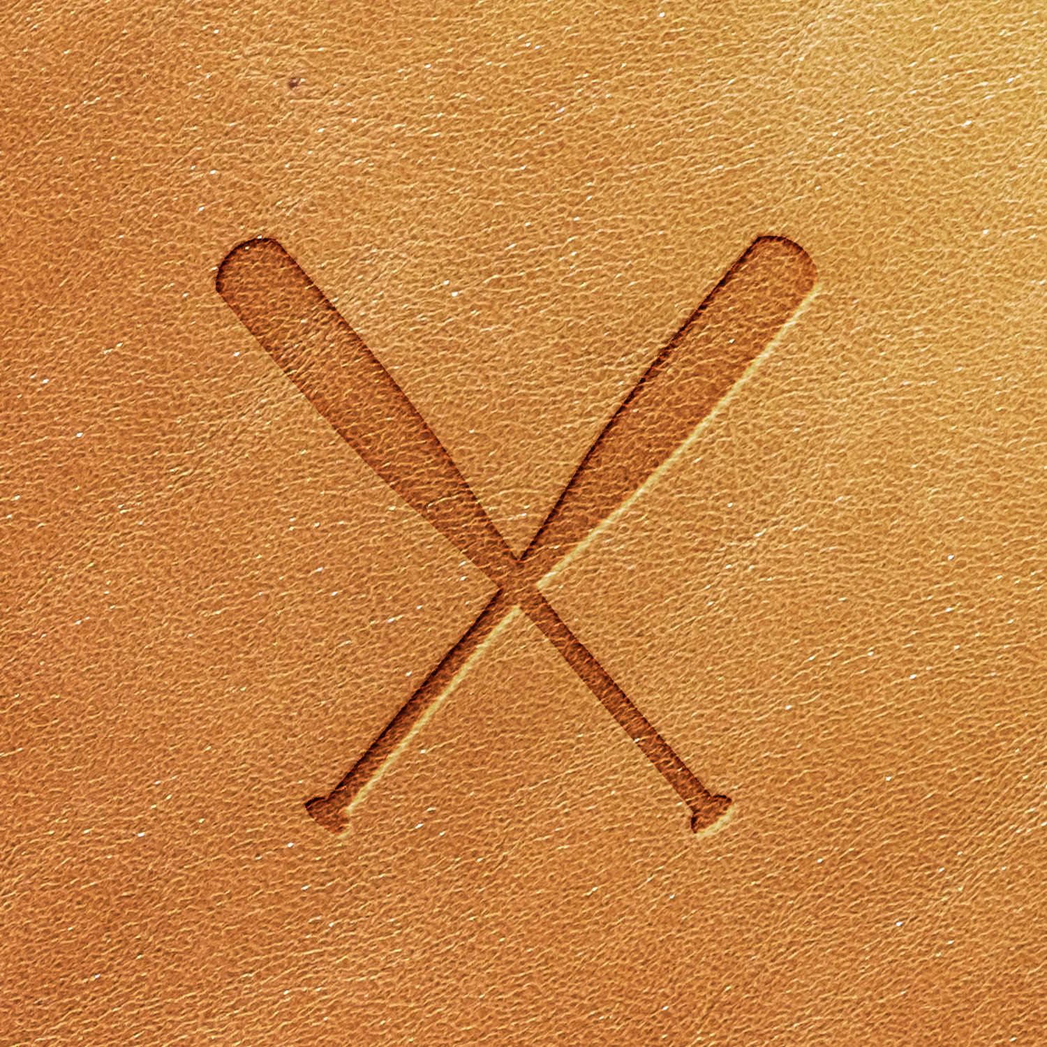 Baseball Bats Delrin Leather Stamp - All Good Leather Co.