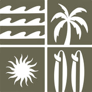 Beach Delrin Leather Stamp - All Good Leather Co.