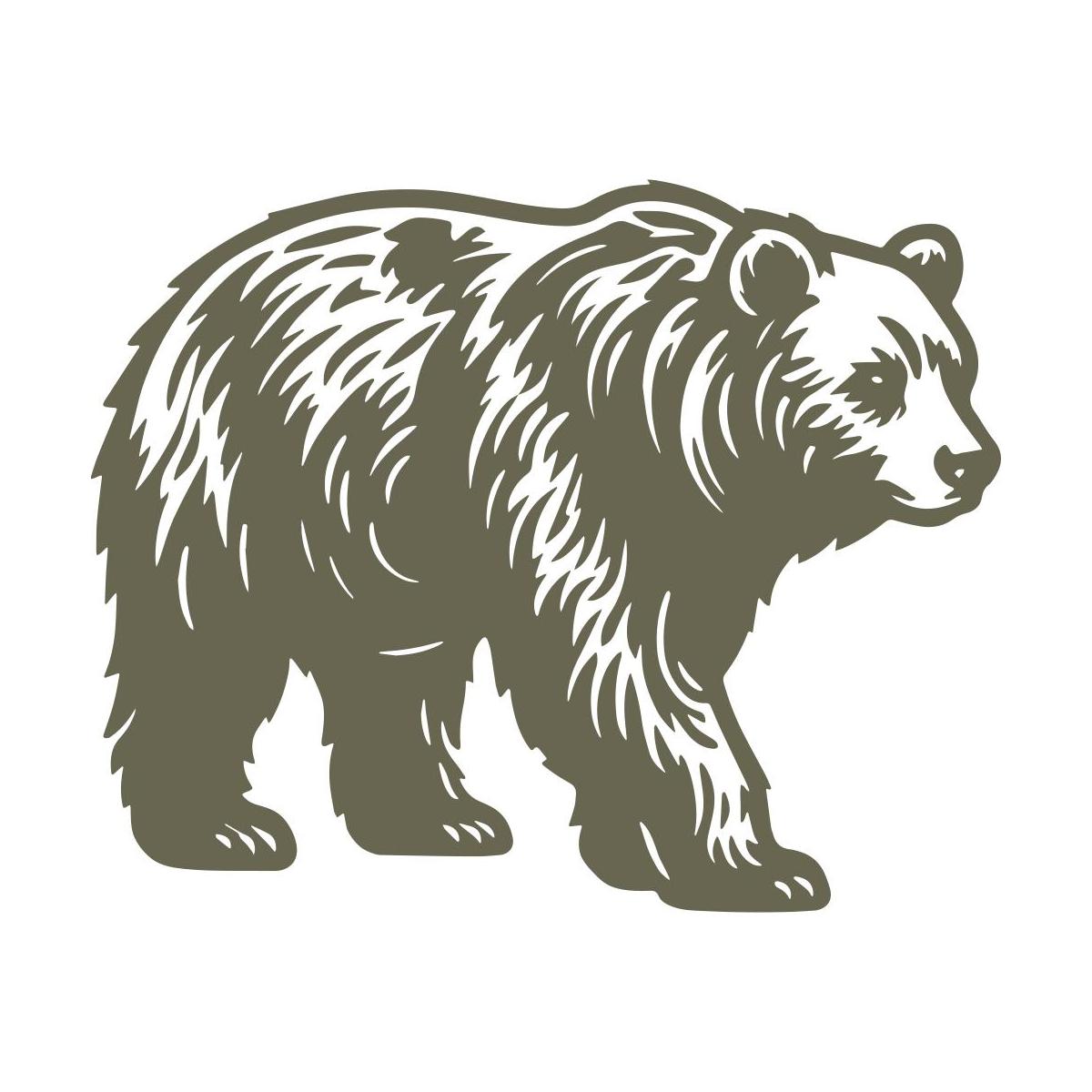 Bear Delrin Leather Stamp - All Good Leather Co.