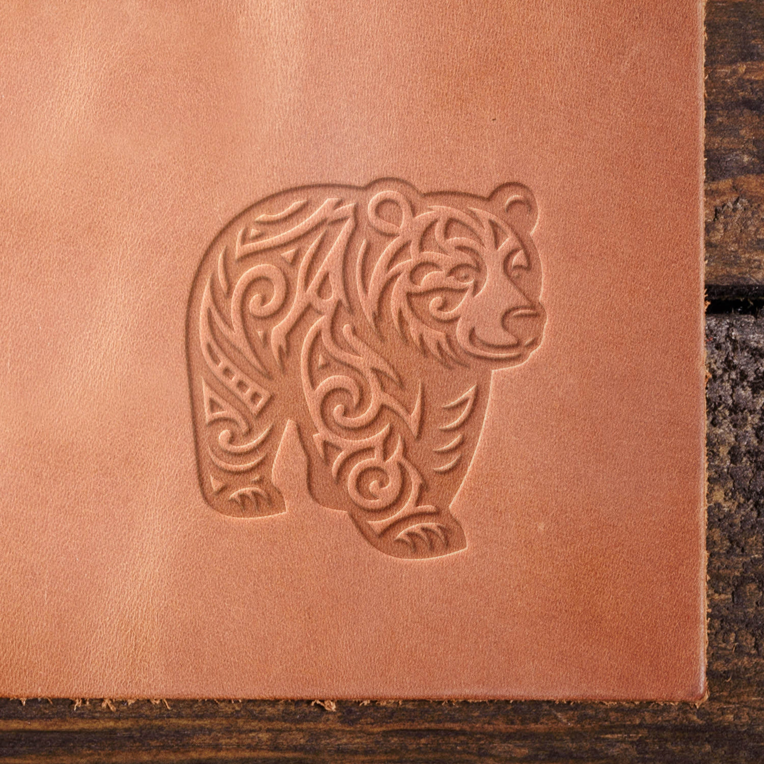 Bear Delrin Leather Stamp - All Good Leather Co.