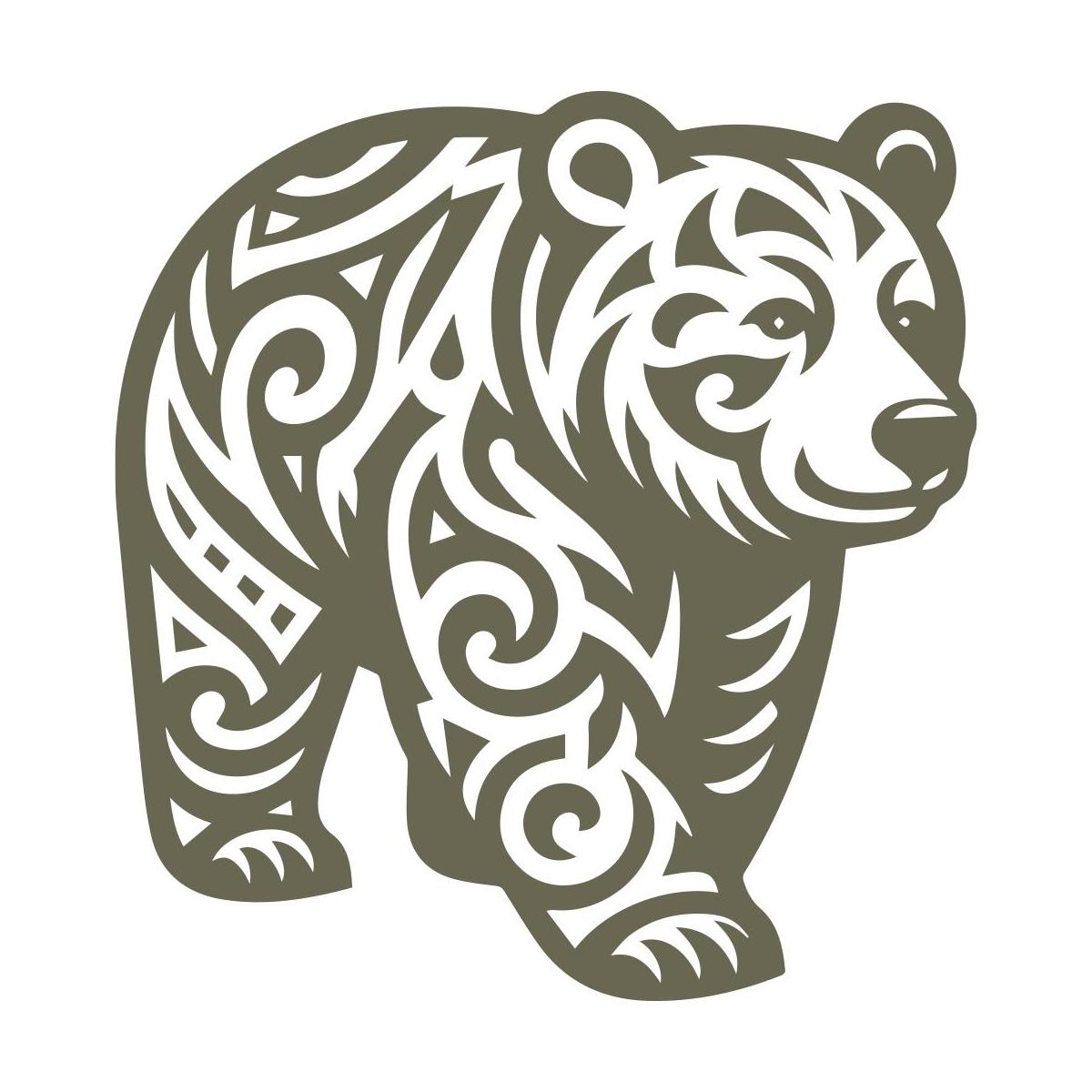 Bear Delrin Leather Stamp - All Good Leather Co.