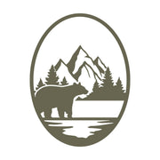 Bear in Forest Delrin Leather Stamp - All Good Leather Co.