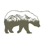 Bear Mountain Scene Delrin Leather Stamp - All Good Leather Co.