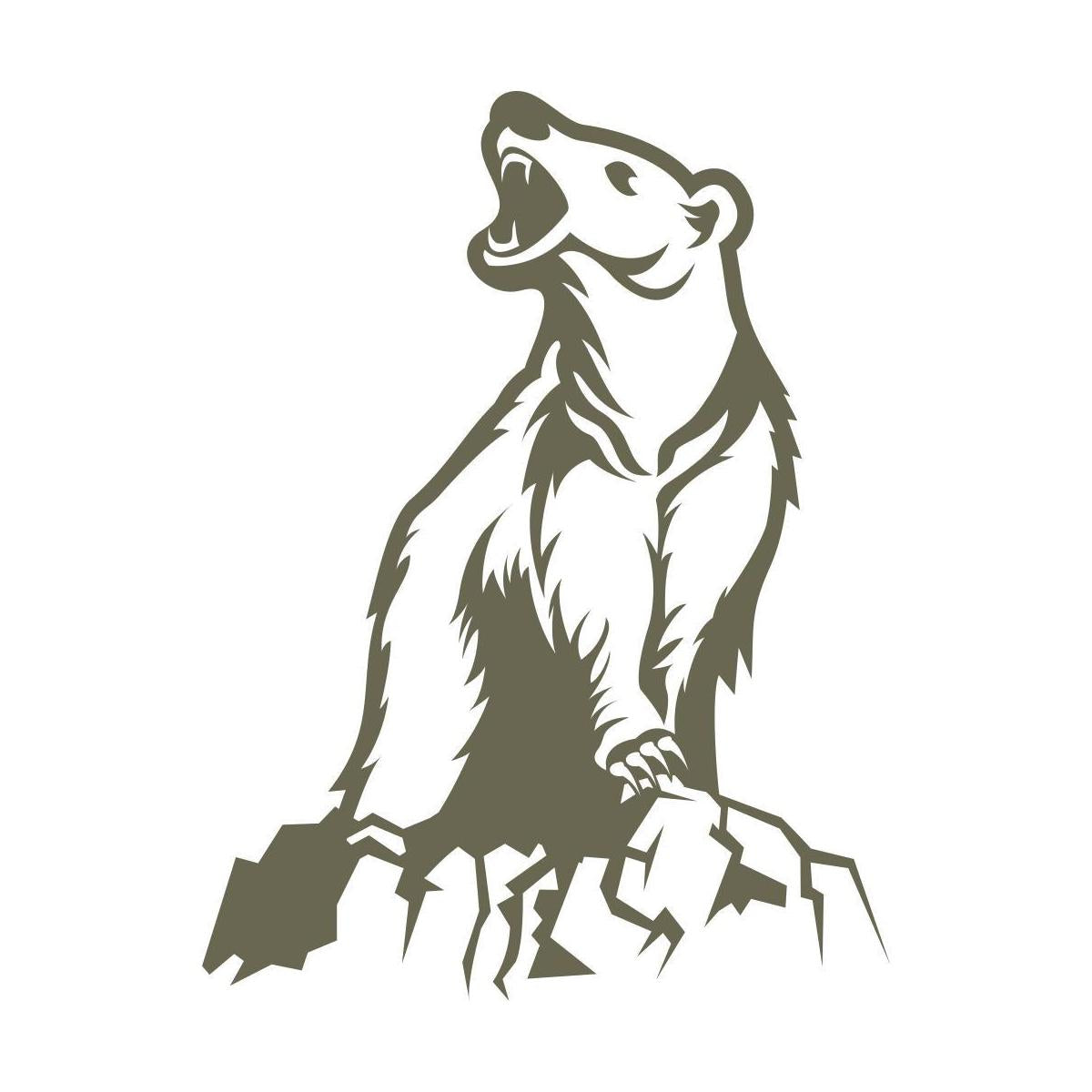 Bear Mountain Scene Delrin Leather Stamp - All Good Leather Co.