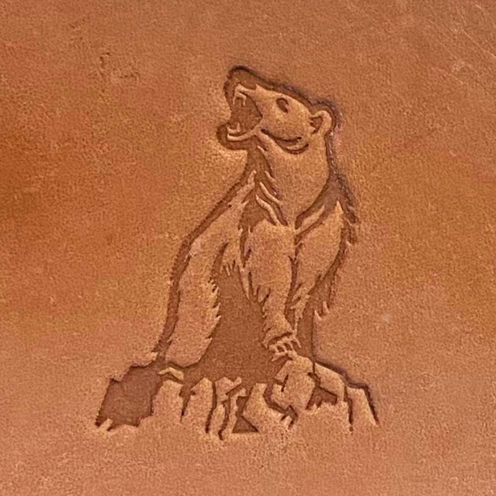 Bear Mountain Scene Delrin Leather Stamp - All Good Leather Co.