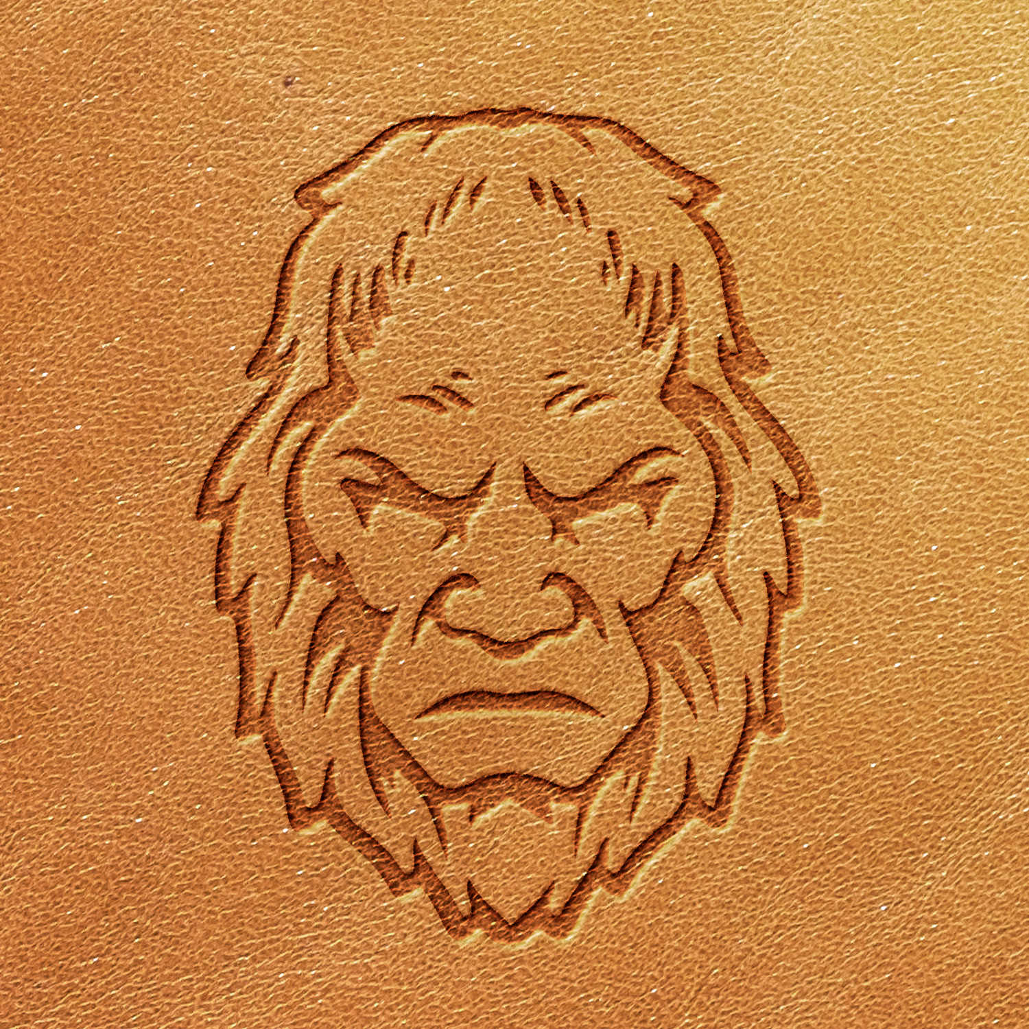 Big Foot Face Delrin Leather Stamp - All Good Leather Co.