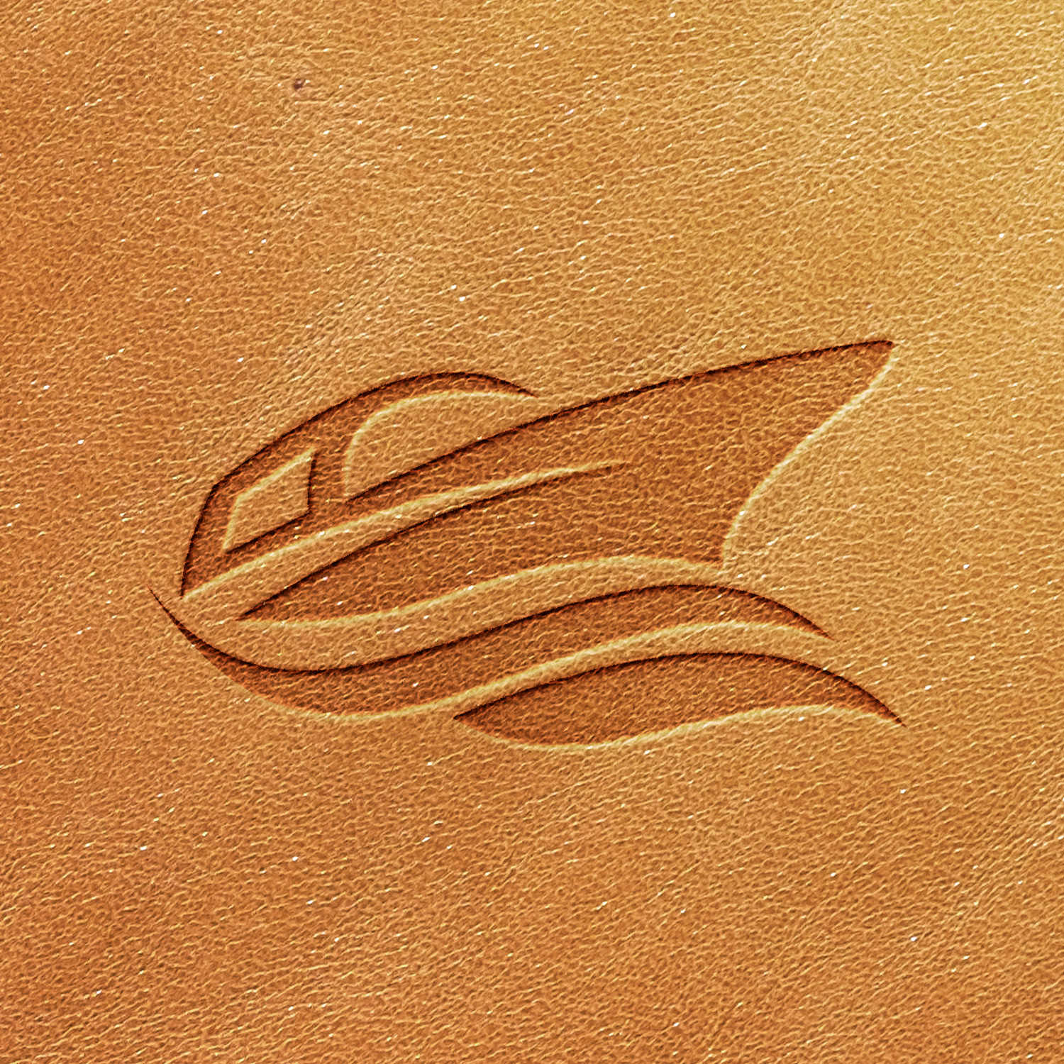 Boat Delrin Leather Stamp - All Good Leather Co.