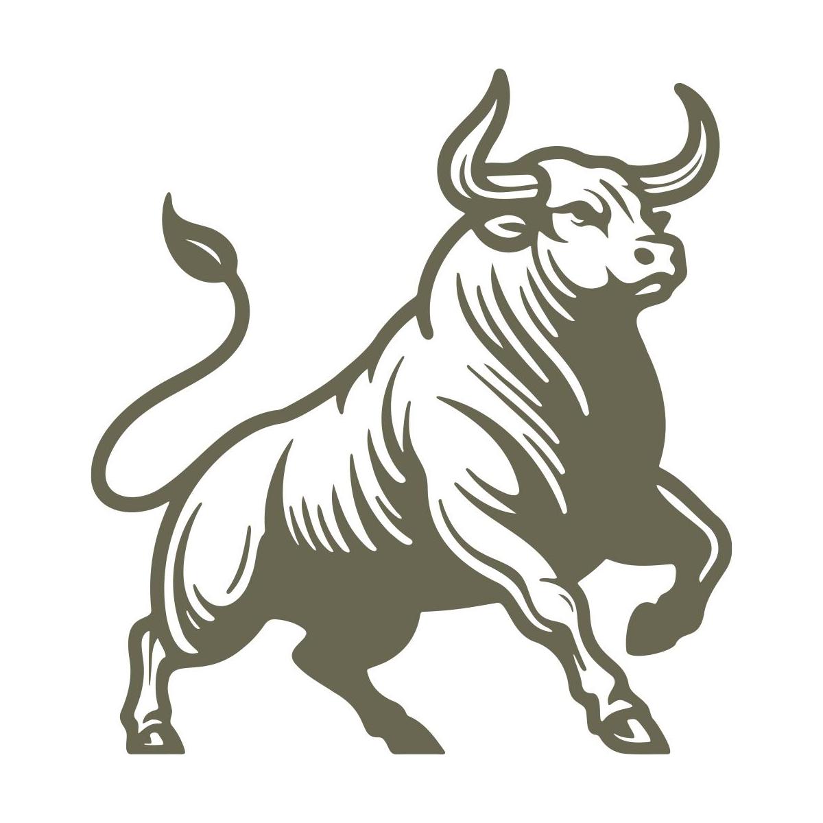 Bull Delrin Leather Stamp - All Good Leather Co.