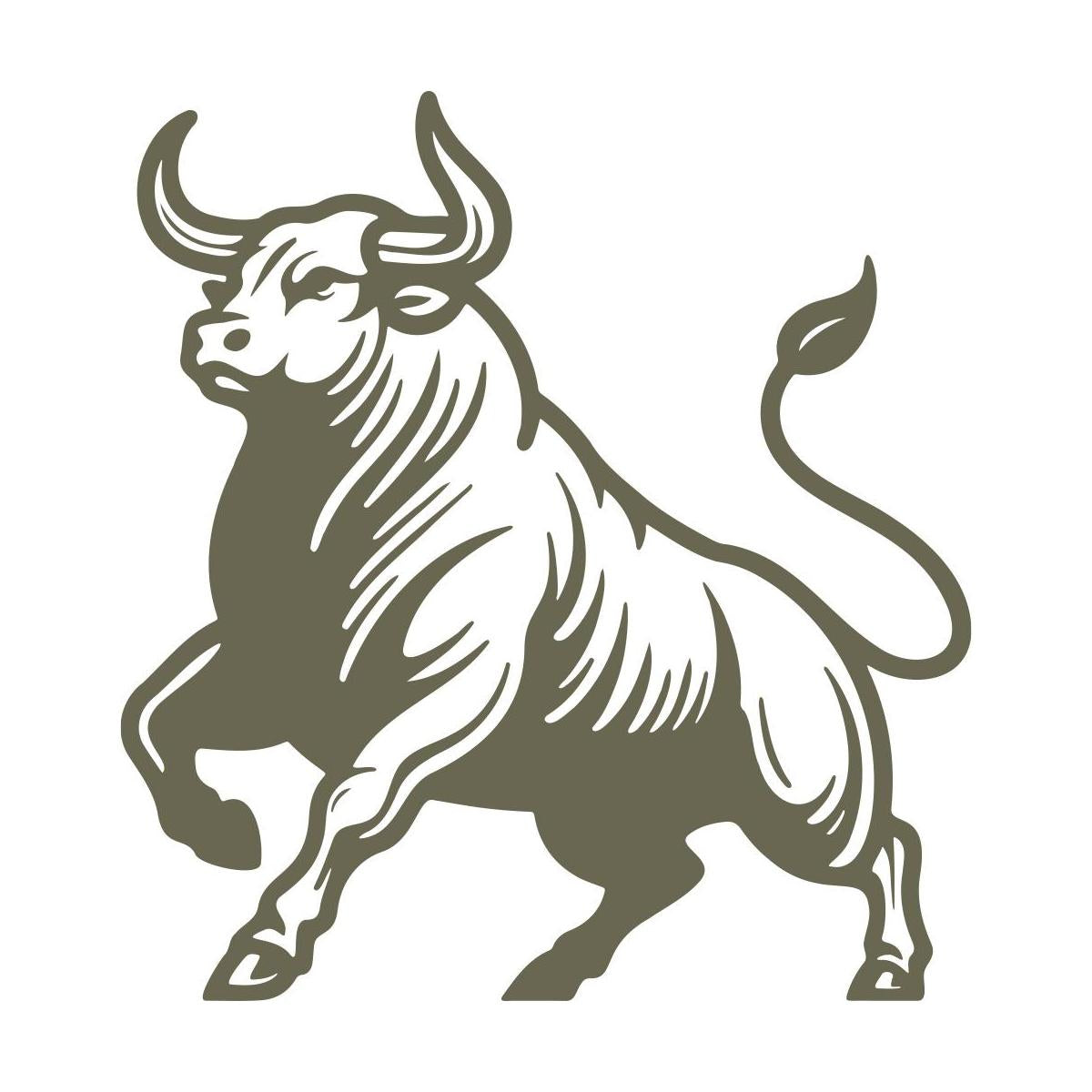 Bull Delrin Leather Stamp