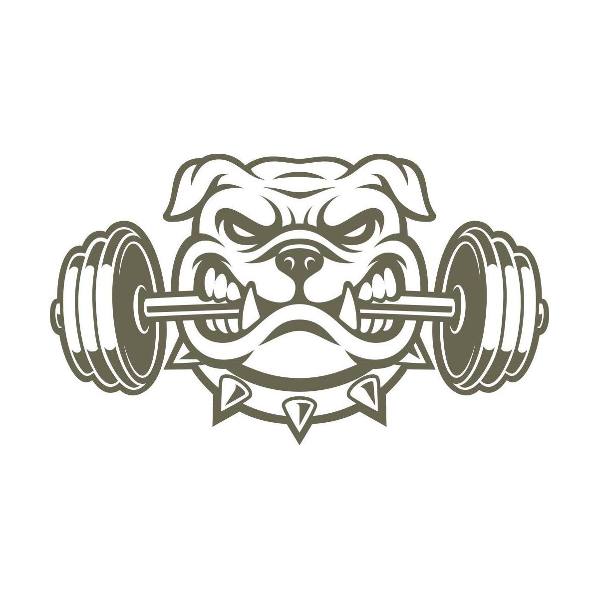 Bulldog Weightlifting Delrin Leather Stamp - All Good Leather Co.