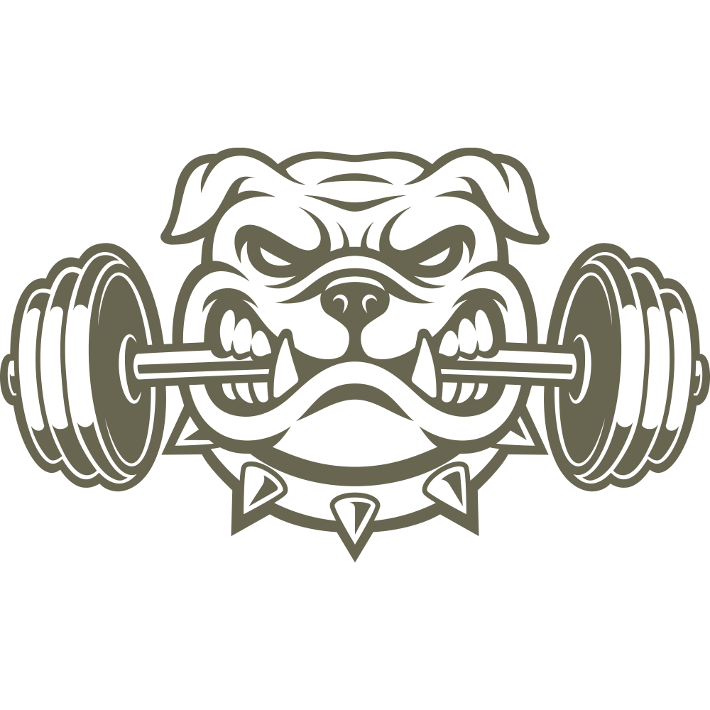 Bulldog Weightlifting Delrin Leather Stamp - All Good Leather Co.