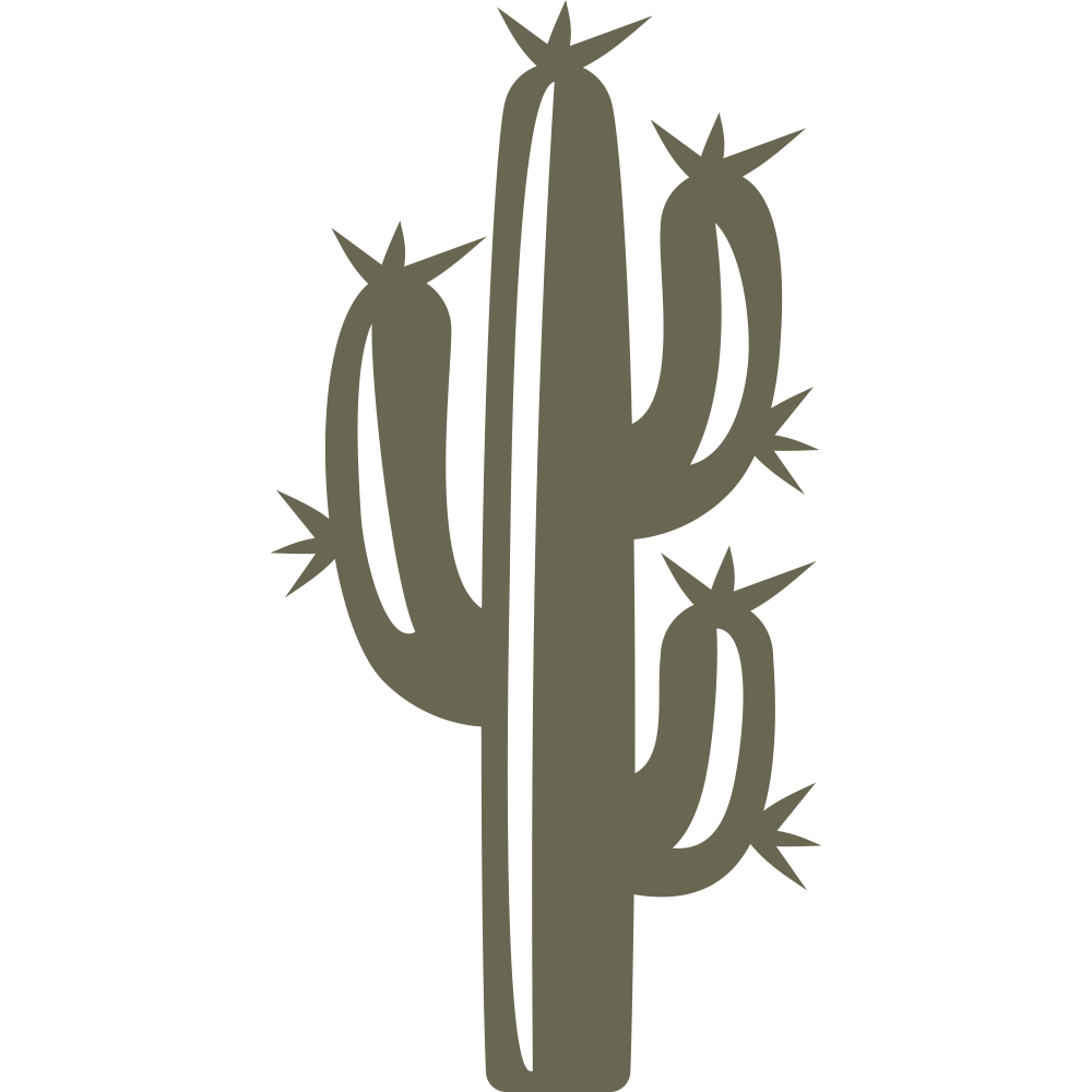 Cactus Delrin Leather Stamp - All Good Leather Co.