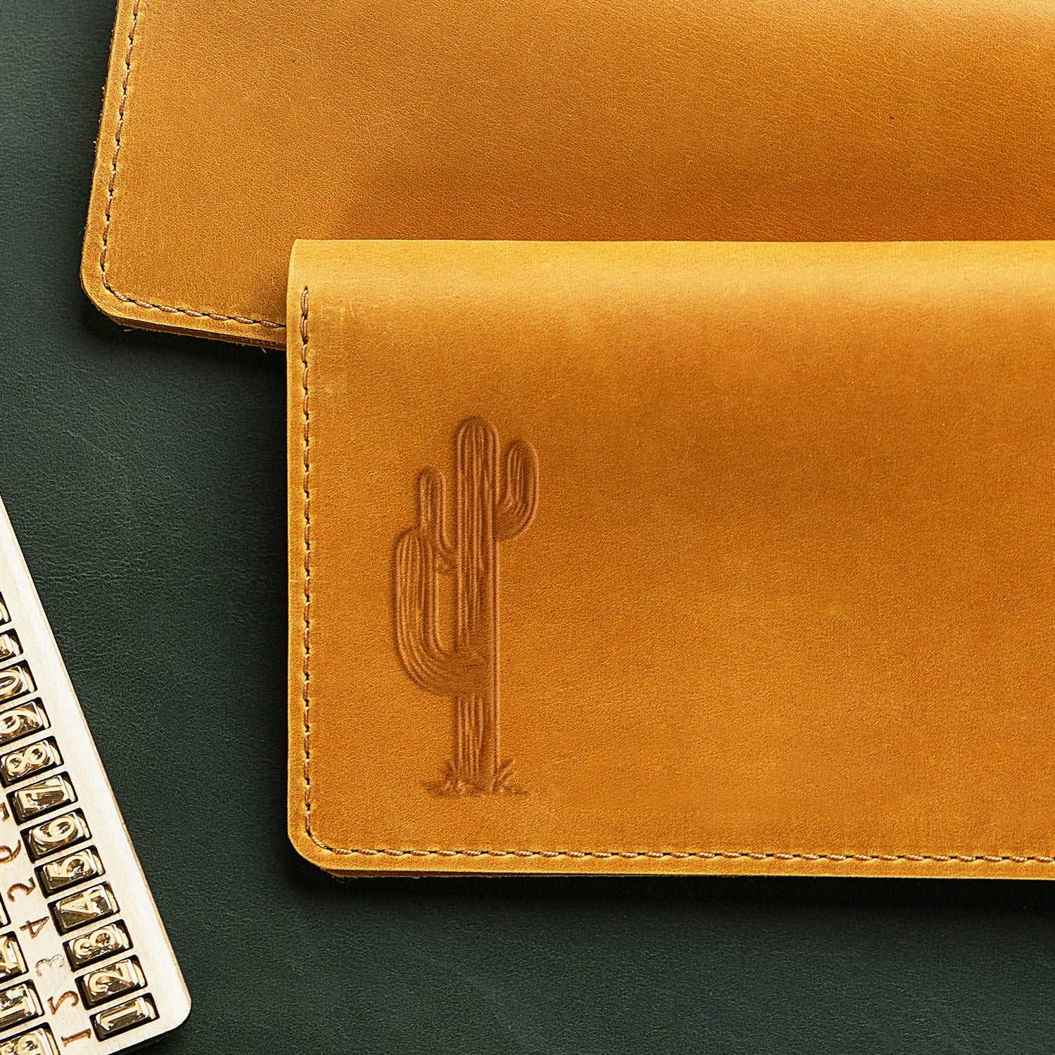 Cactus Delrin Leather Stamp - All Good Leather Co.