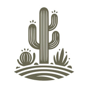 Cactus Scene Delrin Leather Stamp - All Good Leather Co.