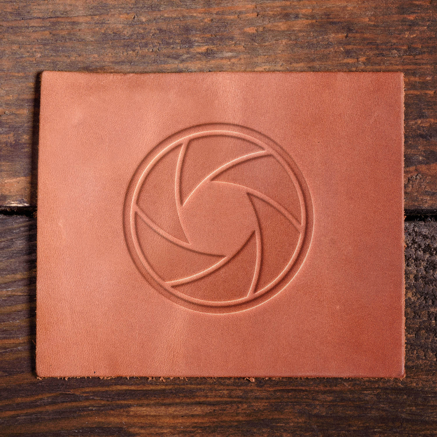 Camera Shutter Delrin Leather Stamp - All Good Leather Co.