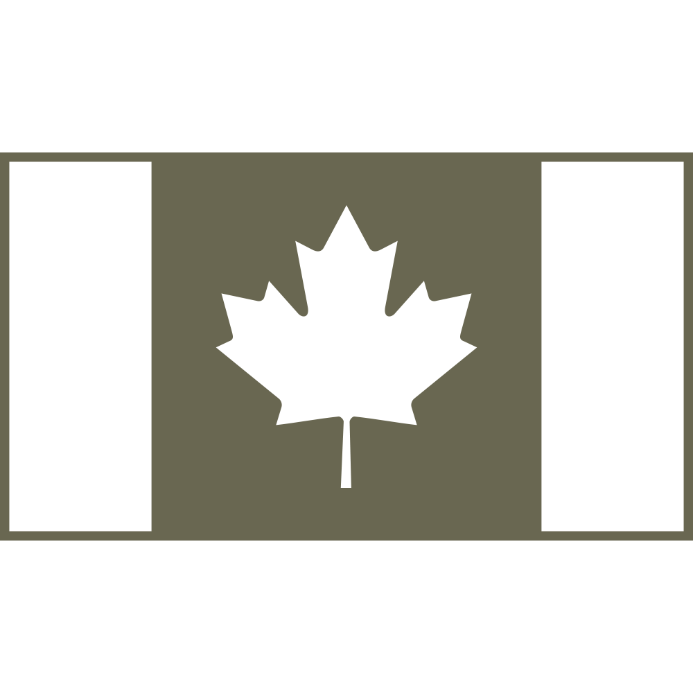 Canadian Flag Delrin Leather Stamp - All Good Leather Co.