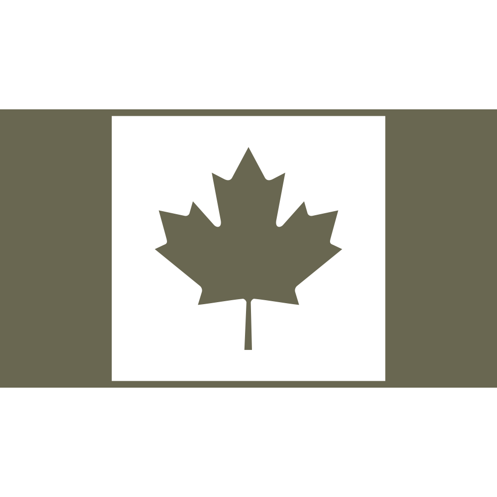 Canadian Flag Delrin Leather Stamp - All Good Leather Co.