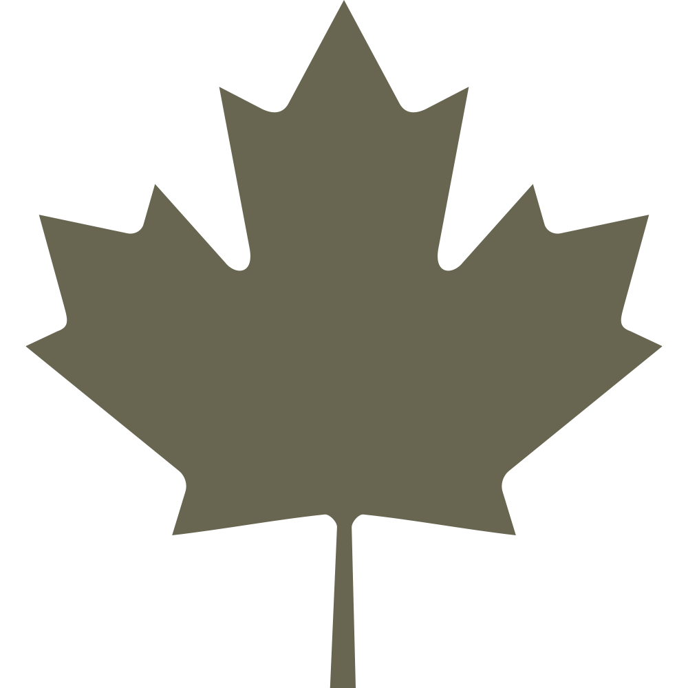 Canadian Maple Leaf Delrin Leather Stamp - All Good Leather Co.