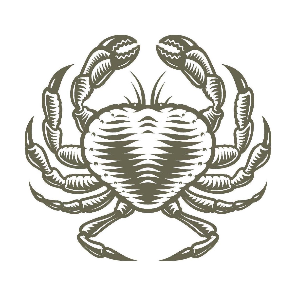 Cancer Zodiac Sign Crab Delrin Leather Stamp - All Good Leather Co.