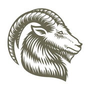 Capricorn Zodiac Sign Goat Delrin Leather Stamp - All Good Leather Co.
