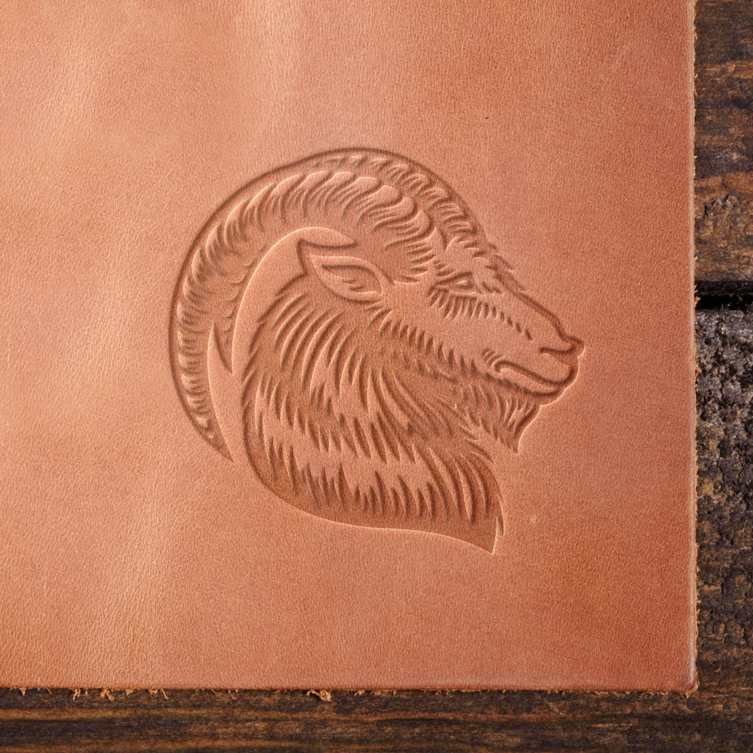 Capricorn Zodiac Sign Goat Delrin Leather Stamp - All Good Leather Co.