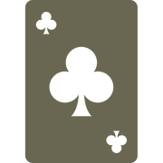 Card of Clubs Delrin Leather Stamp - All Good Leather Co.