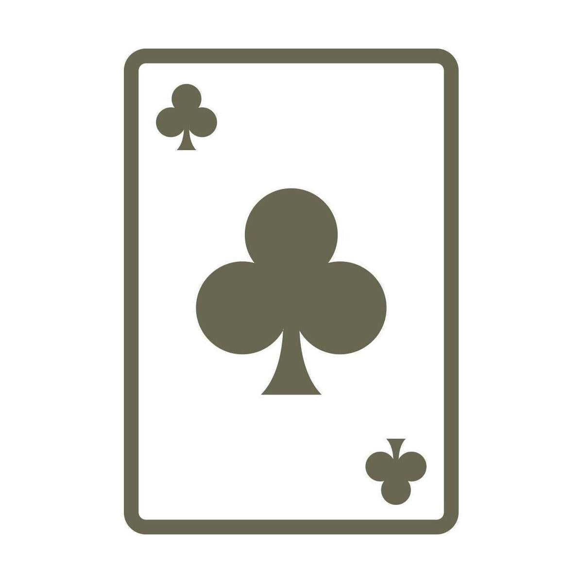 Card of Clubs Delrin Leather Stamp - All Good Leather Co.