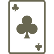Card of Clubs Delrin Leather Stamp - All Good Leather Co.
