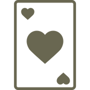 Card of Hearts Delrin Leather Stamp - All Good Leather Co.