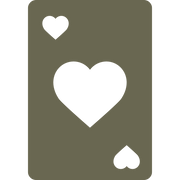 Card of Hearts Delrin Leather Stamp - All Good Leather Co.